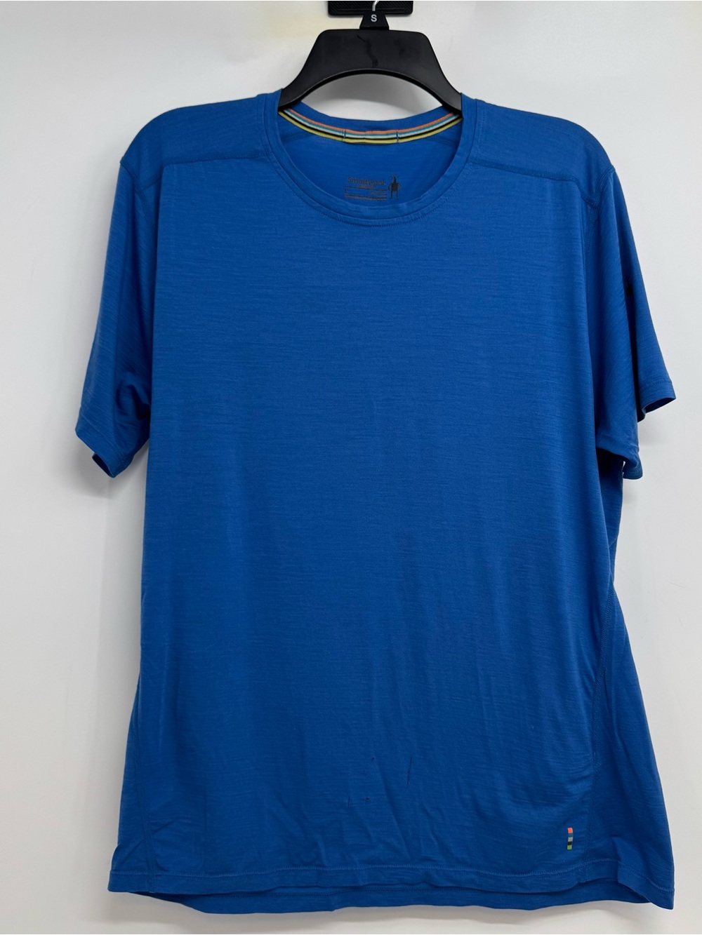 Smartwool Merino 150 Wool T Shirt Mens Large Blue Hiking Outdoors